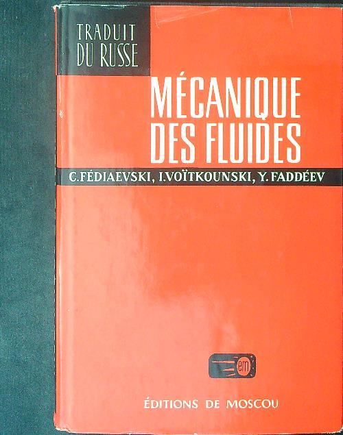 Mecanique des fluides - copertina
