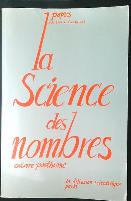 La  science des nombres - Papus - copertina