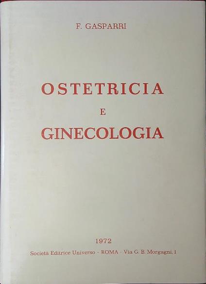 Ostetricia e ginecologia - F. Gasparri - copertina
