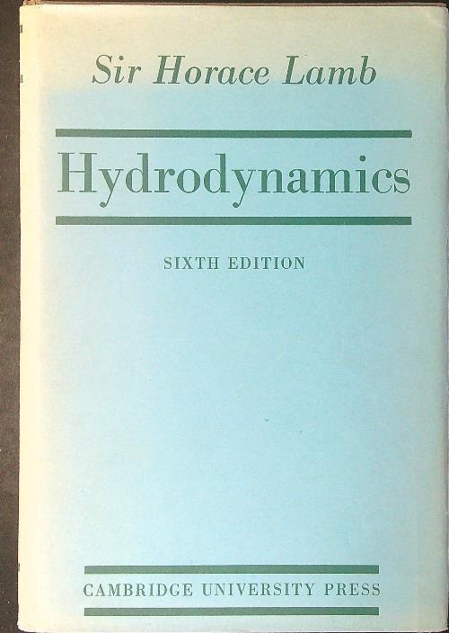 Hydrodynamics - Horace Lamb - copertina