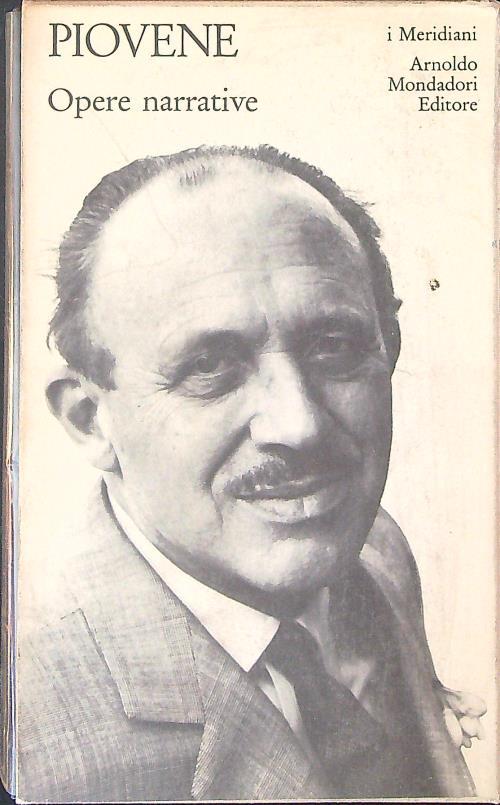 Opere narrative - Guido Piovene - copertina