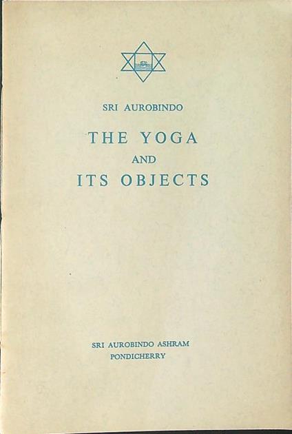 The  yoga and its Objects - copertina