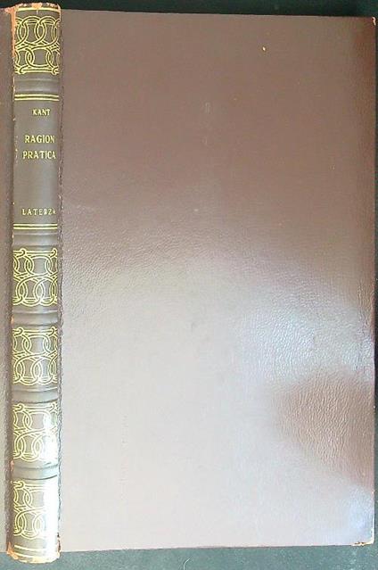 Ragion pratica - Kant - copertina