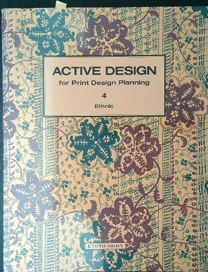 Active design for print design planning 4 Ethnic - copertina