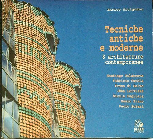Tecniche antiche e moderne - Enrico Sicignano - copertina