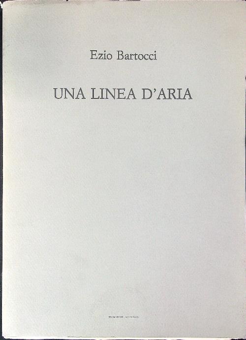 Una  linea d'aria - Ezio Bartocci - copertina