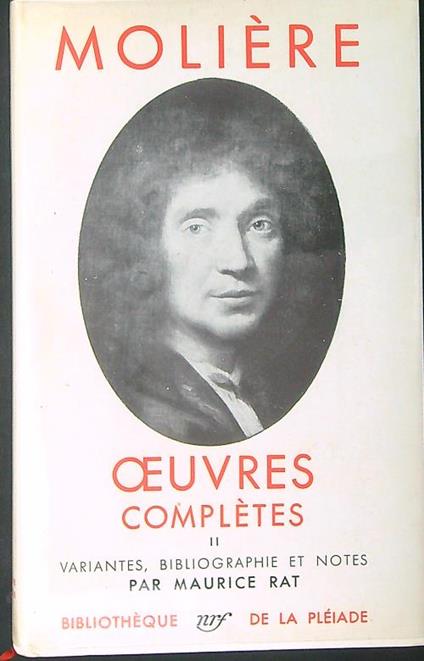 Oeuvres completes II  - Moliere - copertina