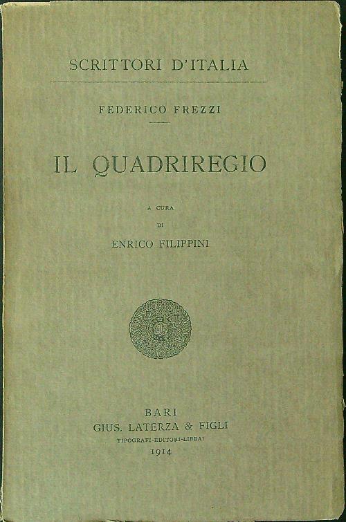 Il  quadriregio - Federico Frezzi - copertina