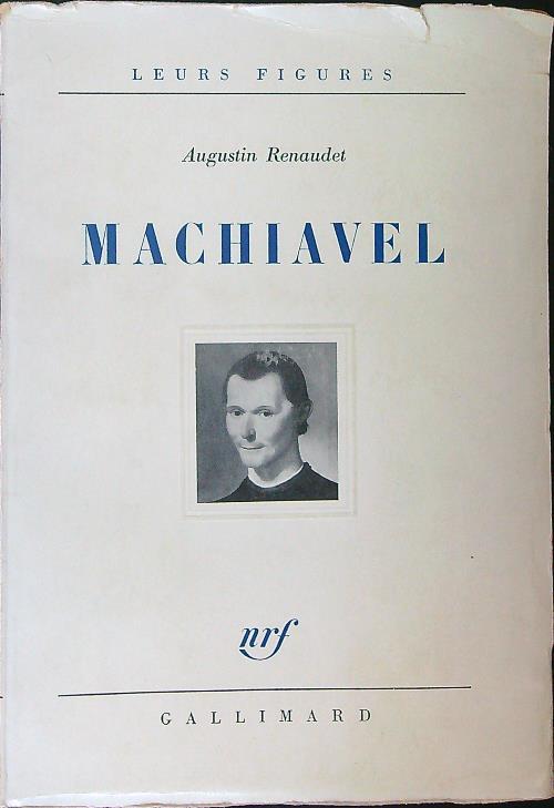 Machiavel - Augustin Renaudet - copertina