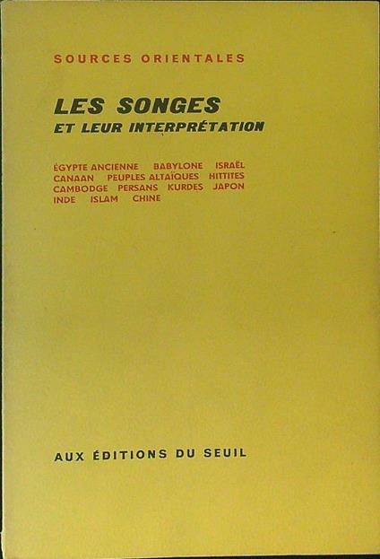Les  songes et leur interpretation - copertina