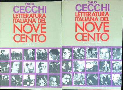 Letteratura Italiana del Novecento 2 vv - Emilio Cecchi - copertina
