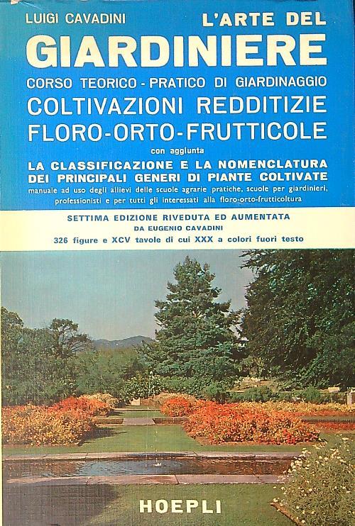L' arte del giardiniere - Luigi Cavadini - copertina