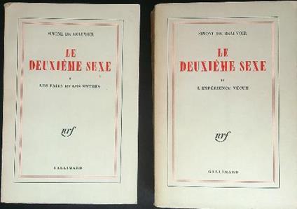 Le  deuxieme sexe 2 vv - Simone De Beauvoir - copertina