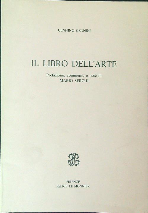 Il  libro dell'arte - Cennino Cennini - copertina