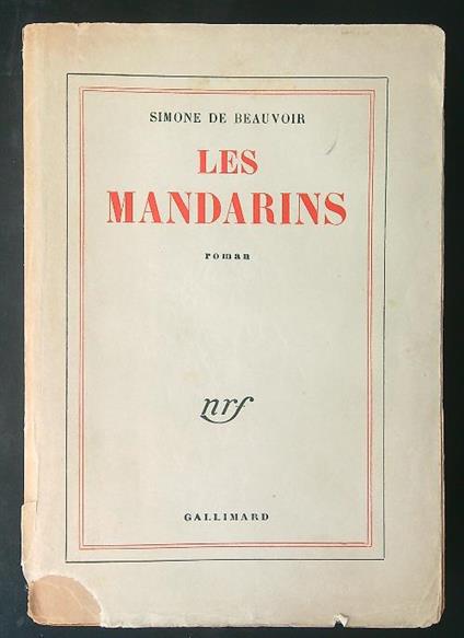 Les  mandarins - Simone De Beauvoir - copertina