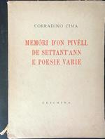 Memori d'on pivelle de settant'ann e poesie varie