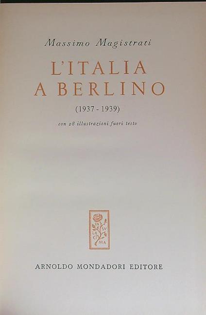 L' Italia a Berlino - Massimo Magistrati - copertina