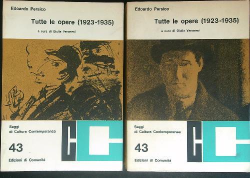 Tutte le opere 1923 - 1935 - Edoardo Persico - copertina