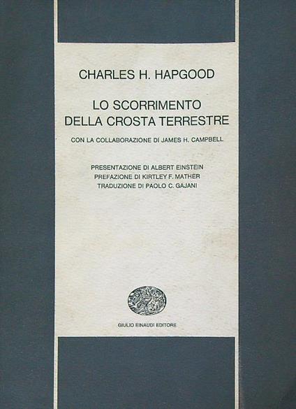Lo scorrimento della crosta terrestre  - Charles Hapgood - copertina