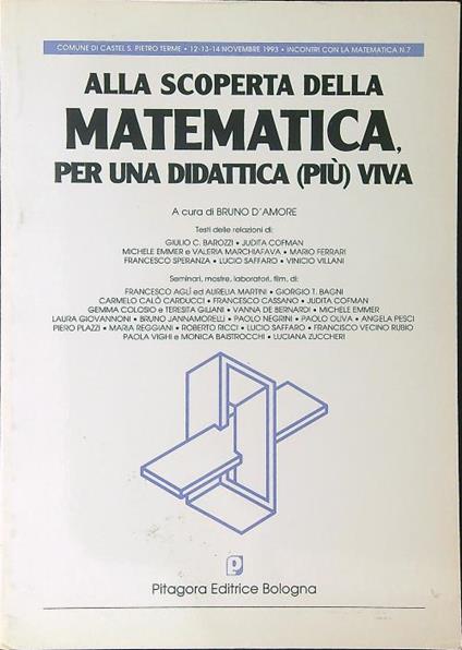 Alla scoperta della matematica per una didattica (più) viva - copertina