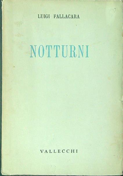 Notturni - Luigi Fallacara - copertina