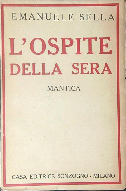L' ospite della sera - Emanuele Sella - copertina