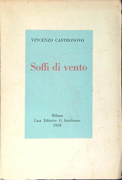 Soffi di vento - Vincenzo Castronovo - copertina