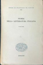 Storia della letteratura Italiana Vol 1