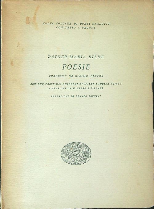 Poesie - Rainer Maria Rilke - copertina