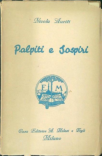 Palpiti e sospiri - Nicola Auriti - copertina