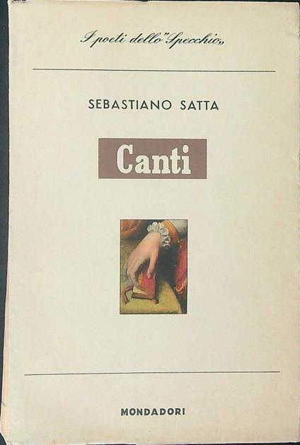 Canti - Sebastiano Satta - copertina