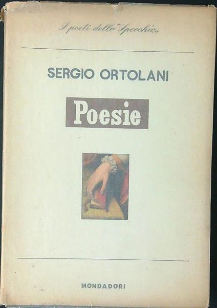 Poesie - Sergio Ortolani - copertina
