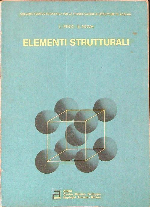 Elementi strutturali - L. Finzi,E. Nova - copertina