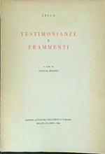 Testimonianze e frammenti