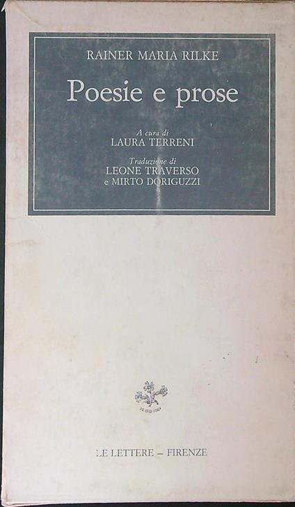 Poesie e prose - Rainer Maria Rilke - copertina