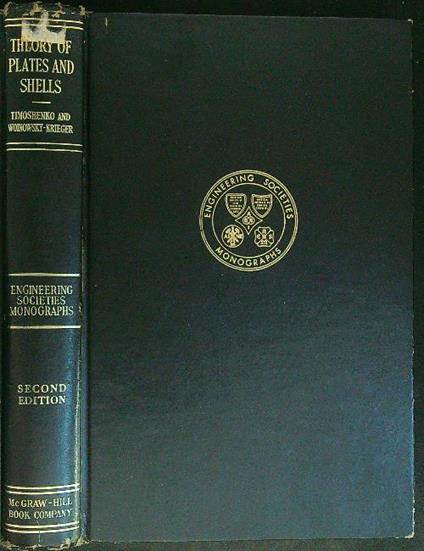 Theory of plates and shells - S. Timoshenko,S. Woinowsky-Krieger - copertina