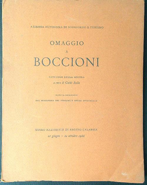 Omaggio a Boccioni - copertina