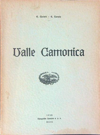 Valle Camonica - Melotti,Tarsia - copertina