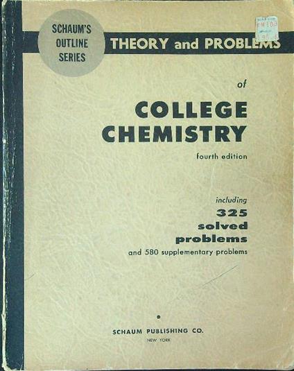College chemistry  - copertina