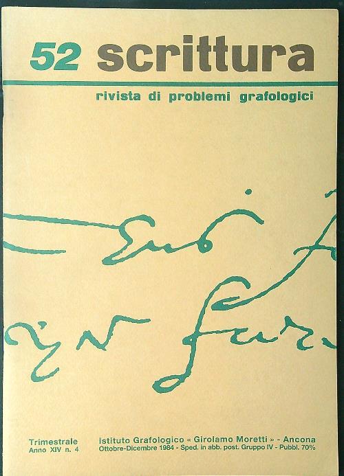 52 scrittura - copertina