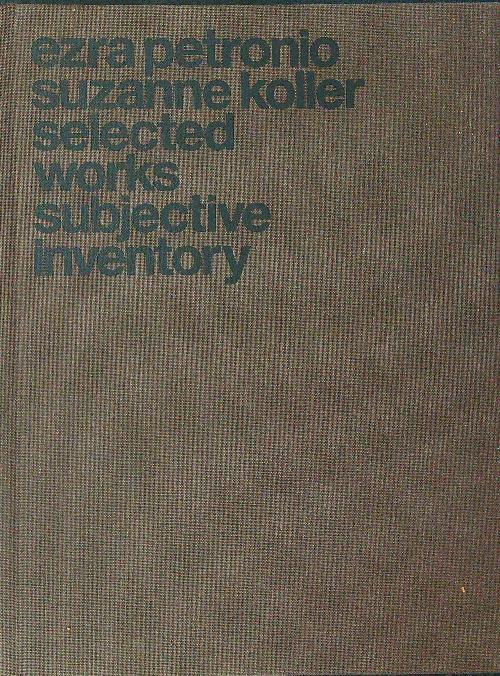 Selected works subjective inventory - E. Petronio - copertina