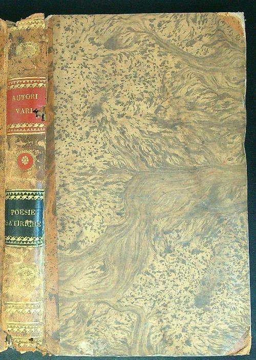 Raccolta di poesie satiriche scritte nel secolo XVIII - copertina