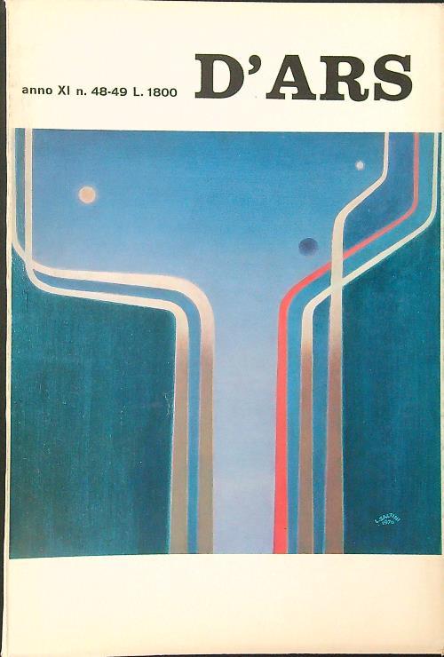 D'ars Anno XI n. 48 - 49 - copertina