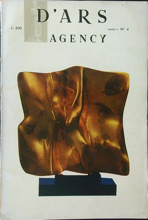 D'ars Agency Anno V n. 4 - copertina