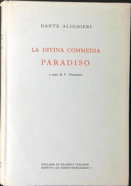 La  Divina Commedia Paradiso - Dante Alighieri - copertina