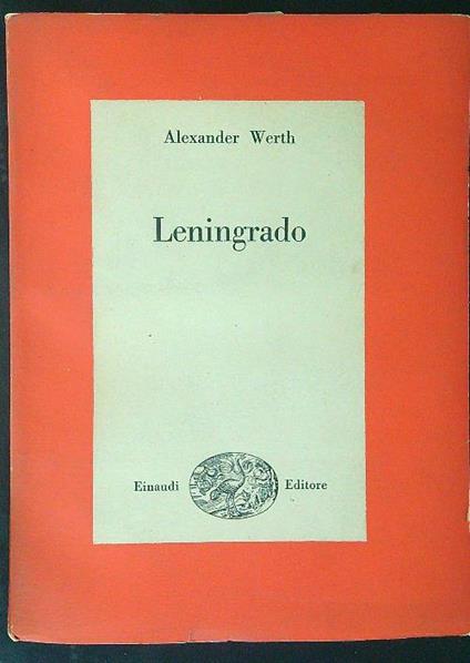 Leningrado - Alexander Werth - copertina