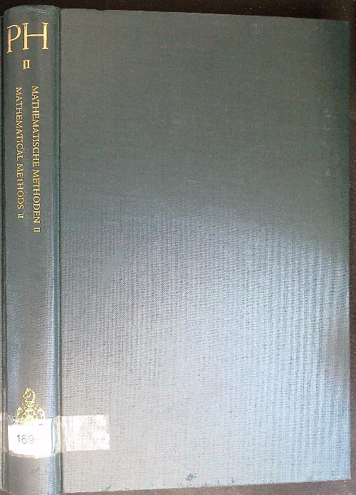 Mathematische methoden II Mathematica Methods II - S. Flugge - copertina
