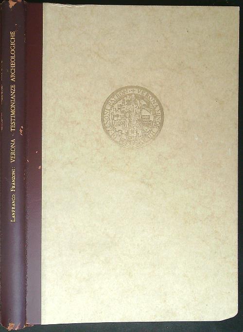 Verona Testimonianze archeologiche - Lanfranco Franzoni - copertina