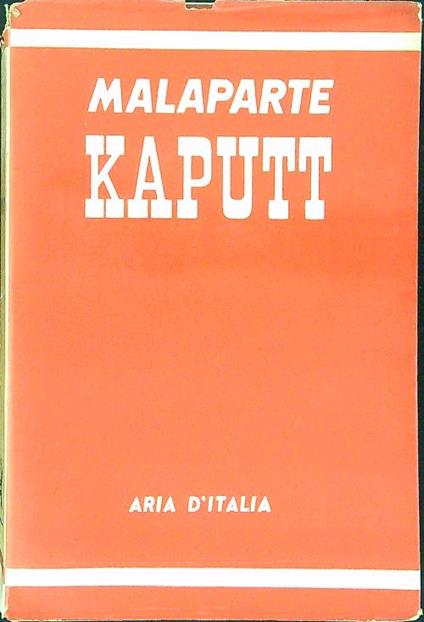Kaputt - Curzio Malaparte - copertina