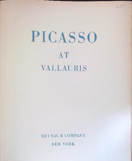 Picasso at Vallauris - copertina